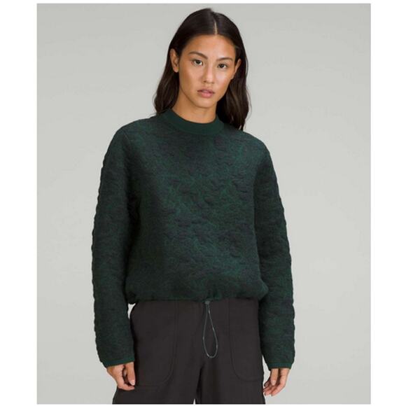 Lululemon Jacquard Multi-Texture Crew Neck Sweater Size 2 - Picture 1 of 14